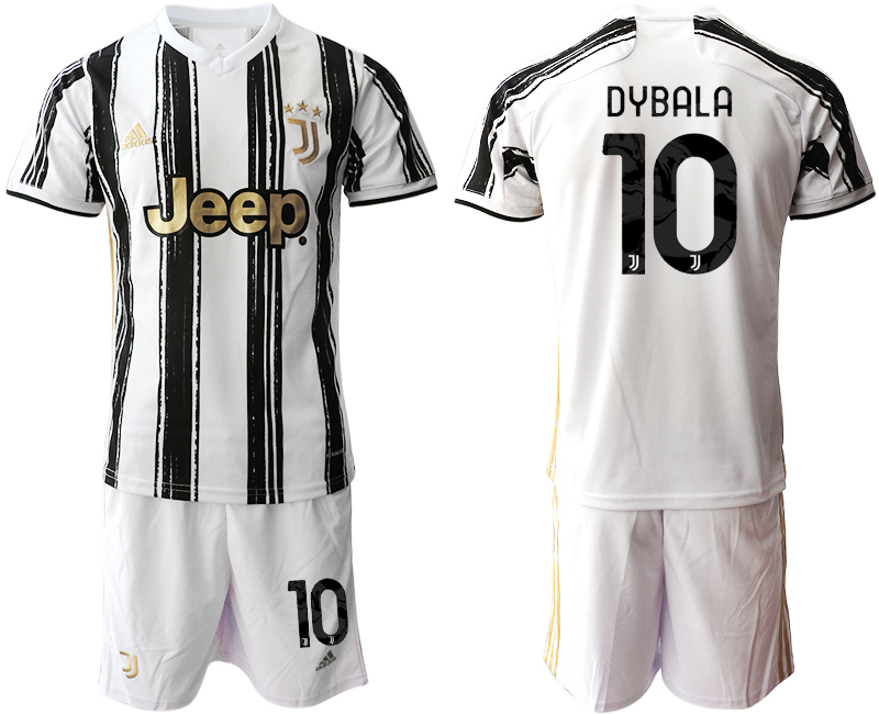 Men 2020-2021 club Juventus home #10 white black Soccer Jerseys1->juventus jersey->Soccer Club Jersey